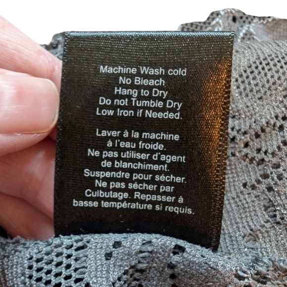 Aritzia Talula Clarendon Dress Lace Sheer Whimsigoth Y2K Women's M Fairy Grey - Picture 11 of 14